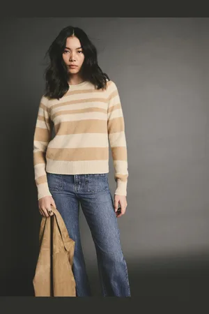 Next Stripe Premium Soft Touch 100% Cashmere Knitted Jumper
