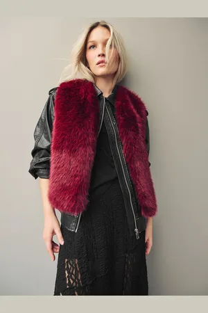 Next Berry Faux Fur Gilet