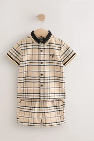 Next Short Sleeves Check Shirt and Short Set (3mths-7yrs)