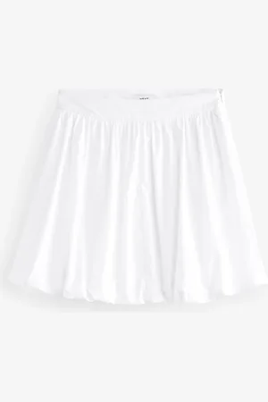 Next 100% Cotton Bubble Hem Mini Skirt