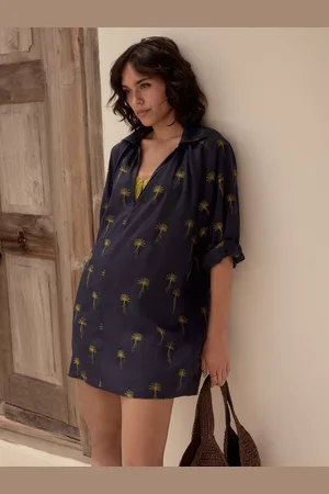 Next Ramie Blend Beach Kaftan