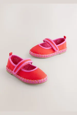 Next Orange Touch Fastening Espadrilles Shoes
