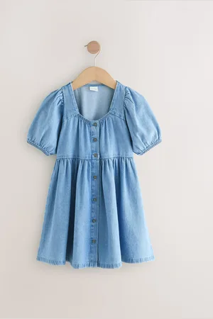 Next Puff Sleeve Summer Dress (3-16yrs)