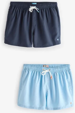 Next Light Blue/ Blue Essential Swim Shorts 2 Pack