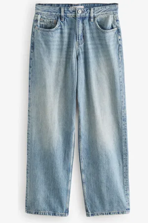 Next Dark Baggy Wide Leg 100% Cotton Jeans