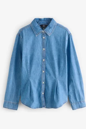 Next Mid Waist Cinch Denim 100% Cotton Shirt