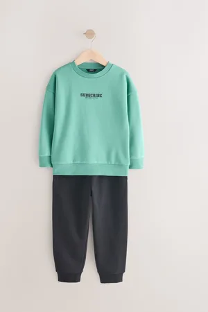 Next Green/ Sub5cribe Graphic Crew and Joggers Set (3-16yrs)