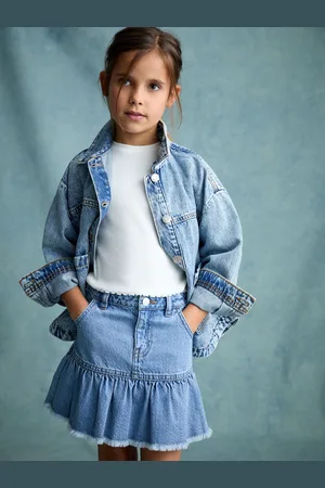 Next Mid 100% Cotton Denim Skirt (3-16yrs)