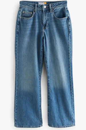 Next Dark Hourglass Relaxed Bootcut 100% Cotton Jeans