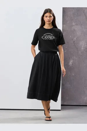 Next Full A-line Denim 100% Cotton Midi Skirt
