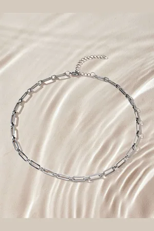 Next Tone Stainless Steel Paperclip Chain Bracelet