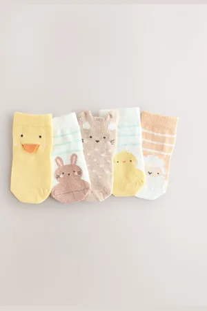 Next Multi Baby Socks 5 Pack (0mths-2yrs)