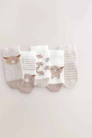 Next Hamish Baby Socks 5 Pack (0mths-2yrs)