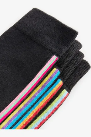 Next Striped Signature Bamboo Socks 4 Pack