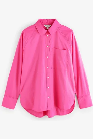 Next Fuchsia Girlfriend Oversized Long Sleeve Shirt