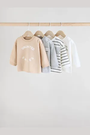 Next Mono/ Baby Long Sleeve T-Shirts 4 Pack