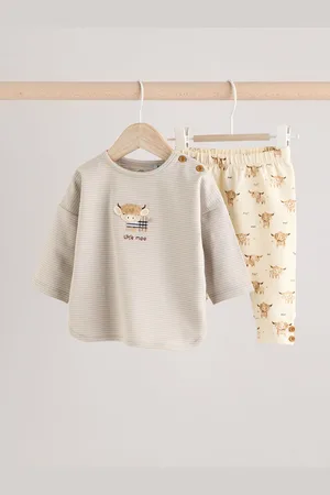 Next /Neutral Hamish Baby Top And Leggings Set