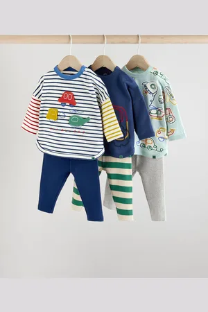Next Bright Transport Baby Tops and Leggings 6 Piece Set (0mths-3yrs)