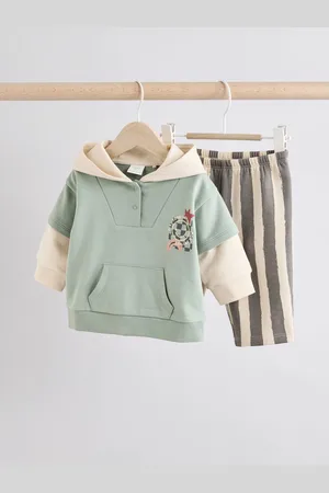 Next Mono Graffiti Baby Hooded Sweatshirt and Joggers Set