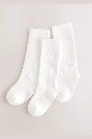 Next Knee High Bow Baby Sock 3 Pack (0mths-2yrs)