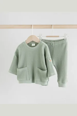 Next Sage Baby 100% Cotton Top And Leggings Set
