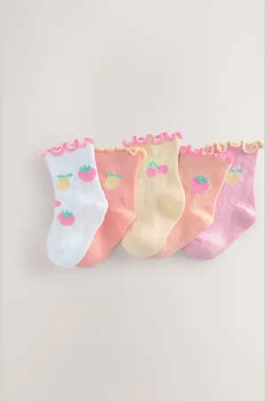 Next Bright Fruit Baby Socks 5 Pack (0mths-2yrs)