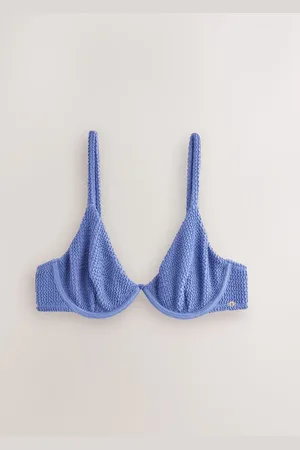Next Steel Crinkle Non Padded Wired Bikini Top