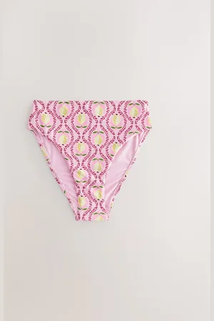 Next /Yellow Lemon High Waist High Leg Tummy Control Bikini Bottoms