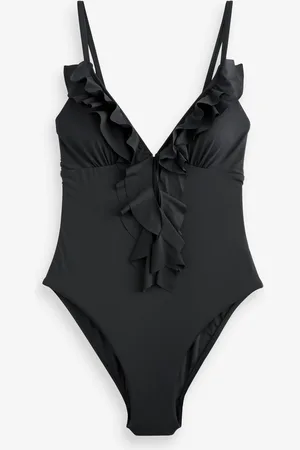 Next Waterfall Frill Plunge Tummy Control Swimsuit