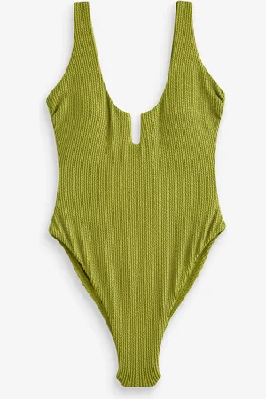 Next Texture Scoop Trim Tummy Control Swimsuit