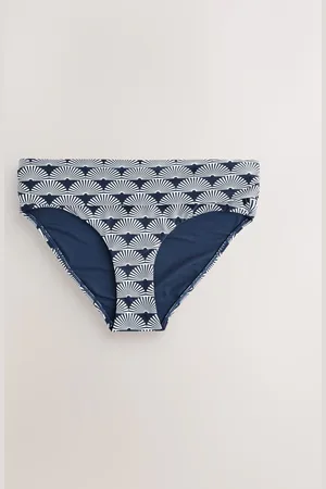 Next /White Fan Roll Top Bikini Bottoms