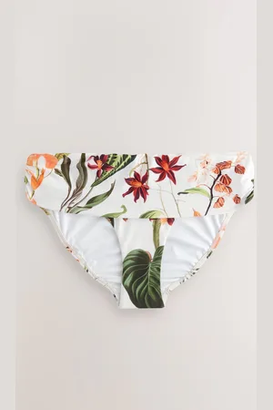 Next Floral Roll Top Bikini Bottoms