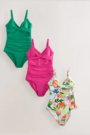 Next Fruit/Green/ Tummy Control Swimsuit 3 Pack