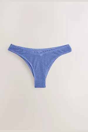 Next Steel Crinkle Brazilian High Leg Bikini Bottoms