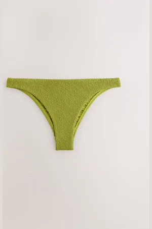 Next Crinkle High Leg Bikini Bottoms