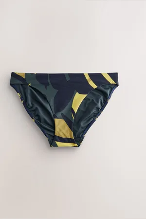 Next /Khaki Palm High Leg Bikini Bottoms