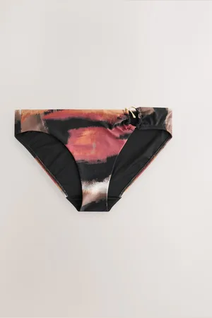 Next Brown/ Tiedye High Leg Bikini Bottoms