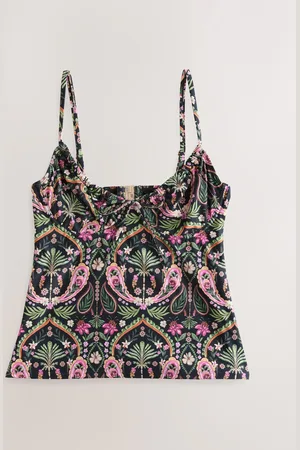 Next /Pink Paisley Non Padded Wired Tankini Top