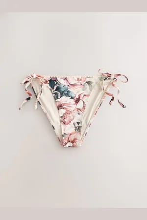 Next /Blush Floral Tie Side Bikini Bottoms