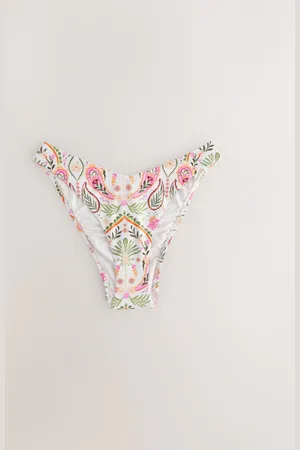 Next Cream/ Paisley Brazilian Bikini Bottoms