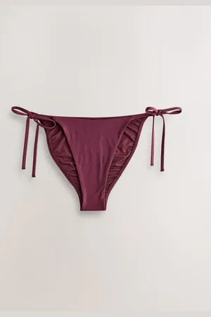 Next Wine Red Tie Side Bikini Bottoms