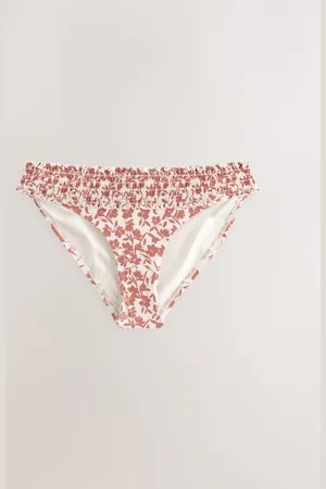 Next /Cream Floral High Leg Bikini Bottoms