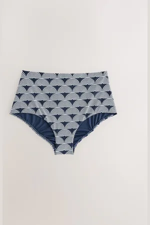 Next /White Fan High Waist Bikini Bottoms