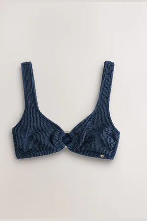 Next Metallic Sparkle Crop Bikini Top