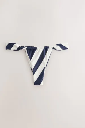 Next /Cream Chevron Tanga Bikini Bottoms