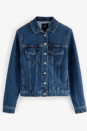 Next Dark Fitted Denim Jacket