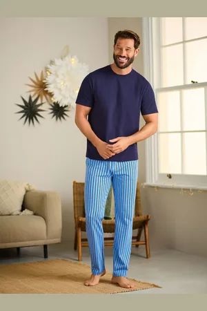 Next Stripe Check Short Sleeve Pyjamas Set