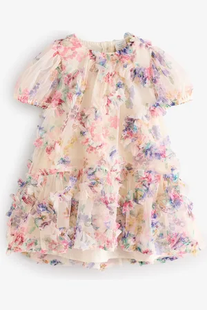 Next Multi Floral Mesh Party Dress (3mths-7yrs)