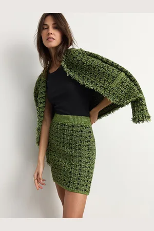Next Lime Co-ord Knitted Mini Skirt