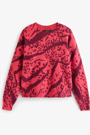 Next Animal Printed Crew Neck Jumper